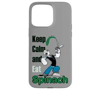 Custodia per iPhone 15 Pro Max Popeye The Sailor Man Keep Calm & Eat Spinaci Retro Fumetto