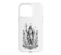 Custodia per iPhone 15 Pro Max Poseidone Sea Dio Onde Oceano Mitologia Greca Opera d'arte
