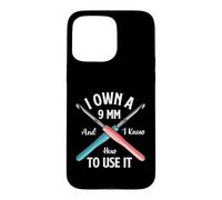 Custodia per iPhone 15 Pro Max Possiedo un 9 mm e so come usarlo - uncinetto all'uncinetto