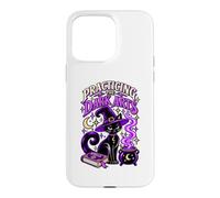 Custodia per iPhone 15 Pro Max Praticare le arti oscure strega gatto nero Halloween