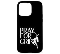 Custodia per iPhone 15 Pro Max Pray For Grip - Cerchio divertente per aereo, regalo per yoga aereo
