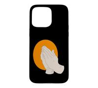 Custodia per iPhone 15 Pro Max Pregare Mani Cristiane Fede Preghiera Inspirational Religioso