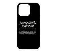 Custodia per iPhone 15 Pro Max Premeditatio Malorum Definizione latina Filosofia antica