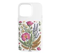 Custodia per iPhone 15 Pro Max Pressed Wildflower Meadow Florist Botanical Art