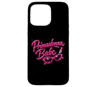 Custodia per iPhone 15 Pro Max Primadonna Babe Woman Tee Pink Shades Rossetto e Attitude