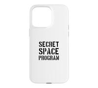 Custodia per iPhone 15 Pro Max Programma spaziale segreto/divertente design UFO Alien Conspiracy