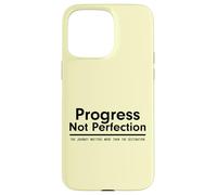 Custodia per iPhone 15 Pro Max Progress Not Perfection Inspirational Self Improvement