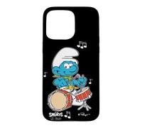 Custodia per iPhone 15 Pro Max Puffi Armonia Musicale Genius Cartone Animato 80s 90s Retro Classico
