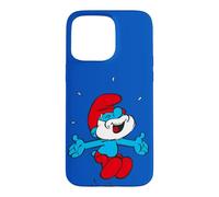 Custodia per iPhone 15 Pro Max Puffi Big Papa Team Cartoon 80s 90s Carino Classico Retrò Divertimento