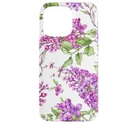 Custodia per iPhone 15 Pro Max Purple Lilac Flowers Floral Botanical Cottagecore Aesthetic