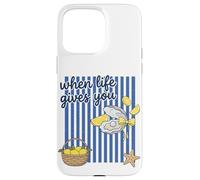 Custodia per iPhone 15 Pro Max Quando la vita ti offre ostriche, sorridi con umorismo