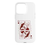 Custodia per iPhone 15 Pro Max Queen Hearts Orgoglio Lesbico | Romance Gothic LGBTQ