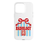 Custodia per iPhone 15 Pro Max Radiologia Coquette Bow Tecnologo Radiologico X Ray Anatomia