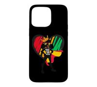 Custodia per iPhone 15 Pro Max Ragazza Nera Magia Forte Girly Super Brave Hero Marrone Ragazze