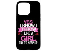 Custodia per iPhone 15 Pro Max Ragazze Freccette Divertente Giocare Come Una Ragazza