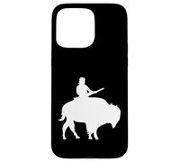 Custodia per iPhone 15 Pro Max Ragazzo su un Buffalo Silhouette