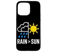 Custodia per iPhone 15 Pro Max Rain Over Sun Amante Pioggia Accogliente