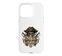 Custodia per iPhone 15 Pro Max Raise Hell & Set Sail Pirate Skull - Avventura nautica