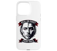 Custodia per iPhone 15 Pro Max Reale o Falso Cercatore di Verità Graphic Tee Domanda Realtà