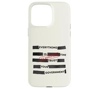 Custodia per iPhone 15 Pro Max Redacted Everything is Fine Trust Your Government Political