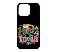 Custodia per iPhone 15 Pro Max Regalo di punto di riferimento del souvenir di viaggio dell'India disegnato a mano