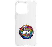 Custodia per iPhone 15 Pro Max Regalo per 50° compleanno 1976 Disco Peace Vintage Love Retro Funk