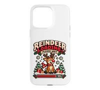 Custodia per iPhone 15 Pro Max Reindeer Loading Please Wait Pixel Art 8-Bit Christmas