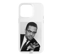 Custodia per iPhone 15 Pro Max Relatore attivista per i diritti umani Malcolm X nel Regno Unito 1965