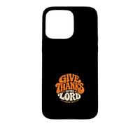 Custodia per iPhone 15 Pro Max Rendete grazie al Signore Salmo 107:1 Retro Christian