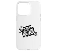 Custodia per iPhone 15 Pro Max Retro 80s 90s Boom-box Vintage Cassette Player Graphic Tee