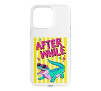 Custodia per iPhone 15 Pro Max Retro Alligator Occhiali Da Sole Dopo Mentre