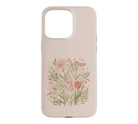 Custodia per iPhone 15 Pro Max Retro Animal Print Wildflower Flowers Boho Floral Aesthetic