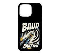 Custodia per iPhone 15 Pro Max Retro Computer Baud Barrier Vintage Dial Up Modem Graphic