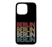 Custodia per iPhone 15 Pro Max Retro Distressed Germania Berlino Deutschland