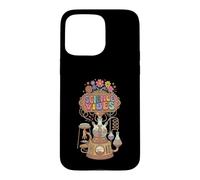 Custodia per iPhone 15 Pro Max Retro Groovy Science Vibes Lab Flasks STEM Geek