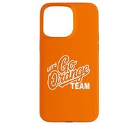 Custodia per iPhone 15 Pro Max Retro LET'S GO ORANGE TEAM Varsity War Game Day Spirit Week