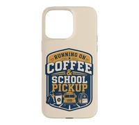 Custodia per iPhone 15 Pro Max Retro School Pickup Parent Coffee Morning Humor