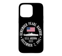 Custodia per iPhone 15 Pro Max Ricorda Pearl Harbor 7 dicembre 1941 U.S.S. Arizona BB39