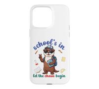 Custodia per iPhone 15 Pro Max River Otter Back To School Vibes Scuole In Let Chaos Begin