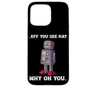Custodia per iPhone 15 Pro Max Robot divertente Malfunzionamento Tech Nerd Science Robotics