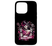 Custodia per iPhone 15 Pro Max Rock & Roll Scheletro Ragazza Punk Goth Art