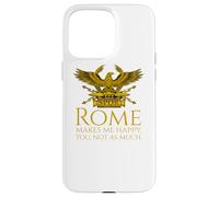 Custodia per iPhone 15 Pro Max Roma mi rende felice - SPQR Legionary Eagle - Storia Romana
