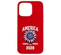Custodia per iPhone 15 Pro Max Ron Paul Thomas Massie Election 2028 President American Flag