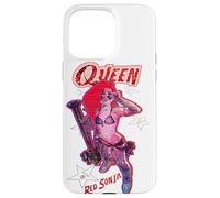 Custodia per iPhone 15 Pro Max Rosso Sonja Ben Caldwell:Fumetto: Synthwave Regina Starlet Glitch
