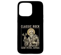 Custodia per iPhone 15 Pro Max Saint Peter Classic Rock Atmosfera cattolica Petros Up0n This Rock