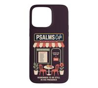 Custodia per iPhone 15 Pro Max Salmi cristiani Caffè Fede Caffè Scrittura Preghiera