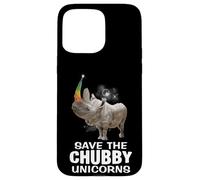 Custodia per iPhone 15 Pro Max Salva gli unicorni paffuti ~ Funny Rhino