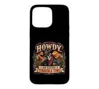 Custodia per iPhone 15 Pro Max Salve, sto passando un periodo terribile, Funny Cowboy Skeleton