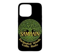 Custodia per iPhone 15 Pro Max Samhain Enchanted Woods Celtic Roots Strega gaelica di Halloween