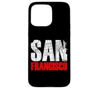 Custodia per iPhone 15 Pro Max San Francisco California Graphic Map T-shirt, San Francisco